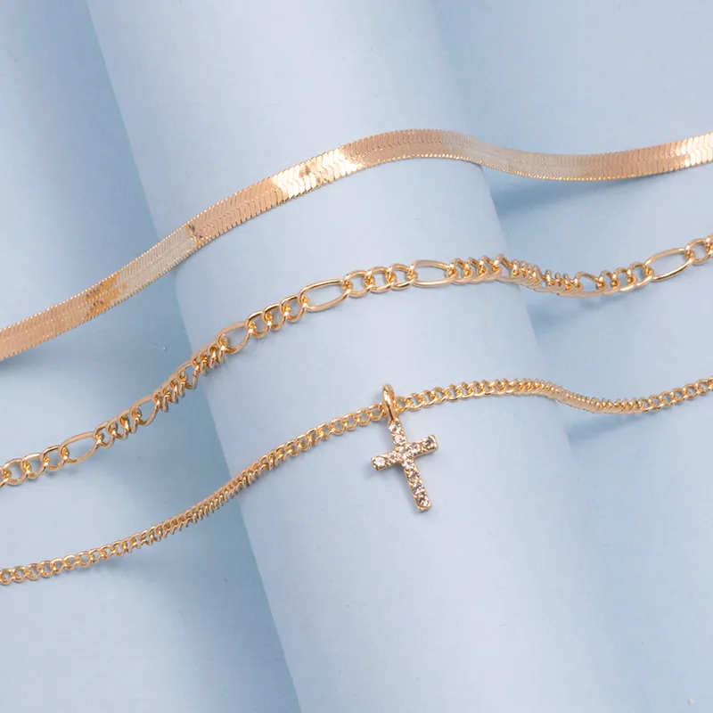 Cross Layered Necklace